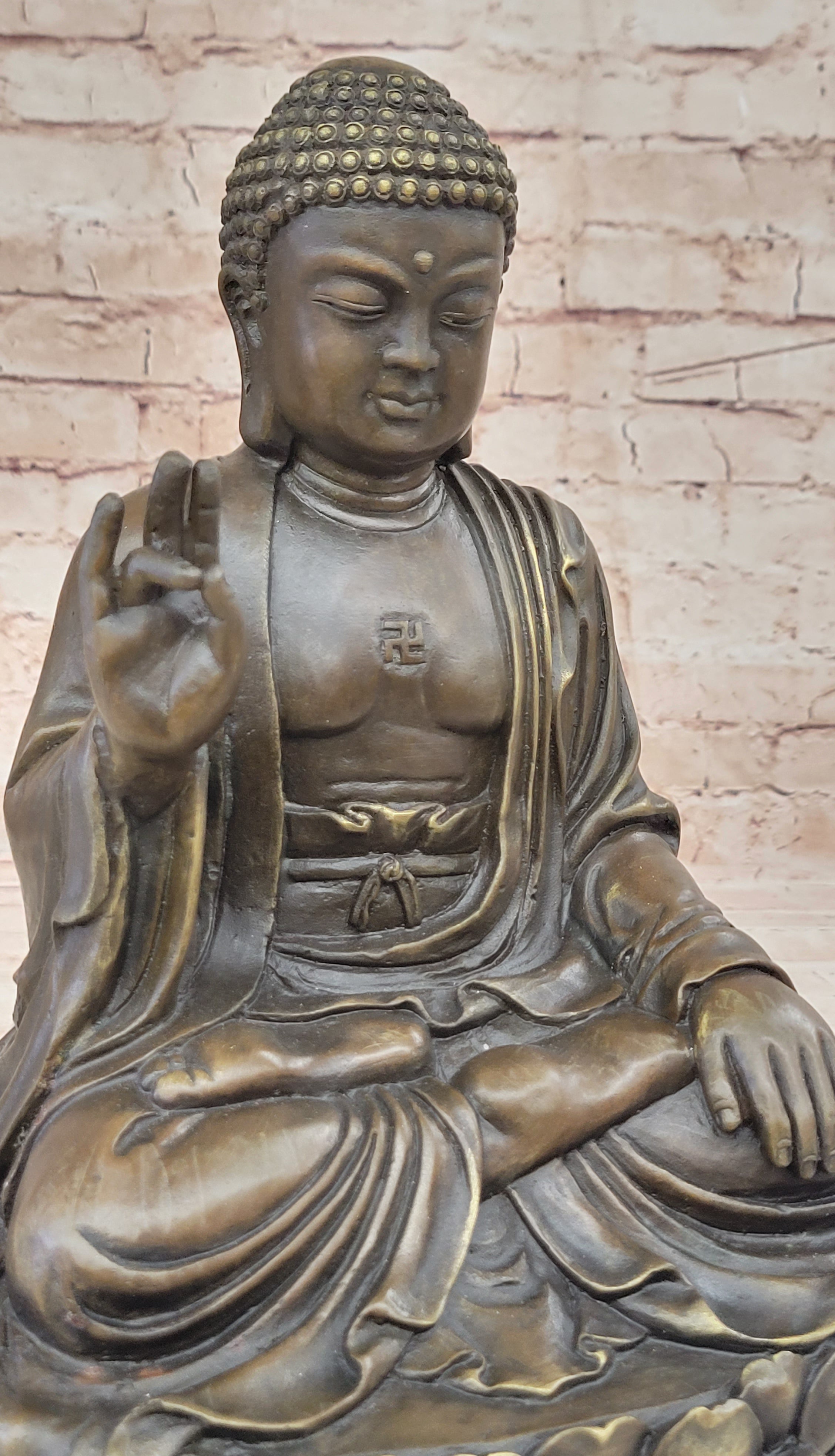 Meditating Shakyamuni Buddha Bronze Sculpture Art