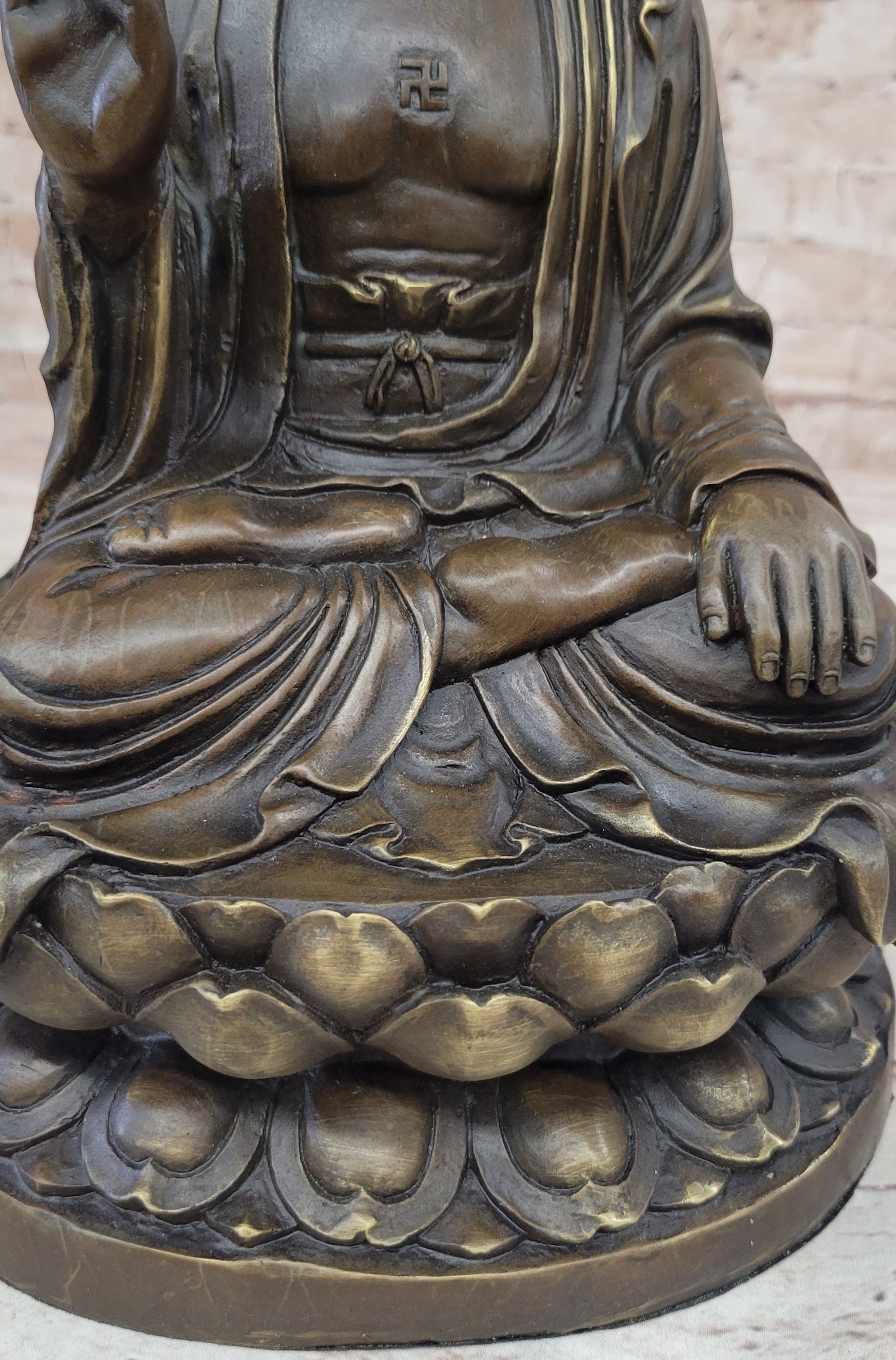 Meditating Shakyamuni Buddha Bronze Sculpture Art