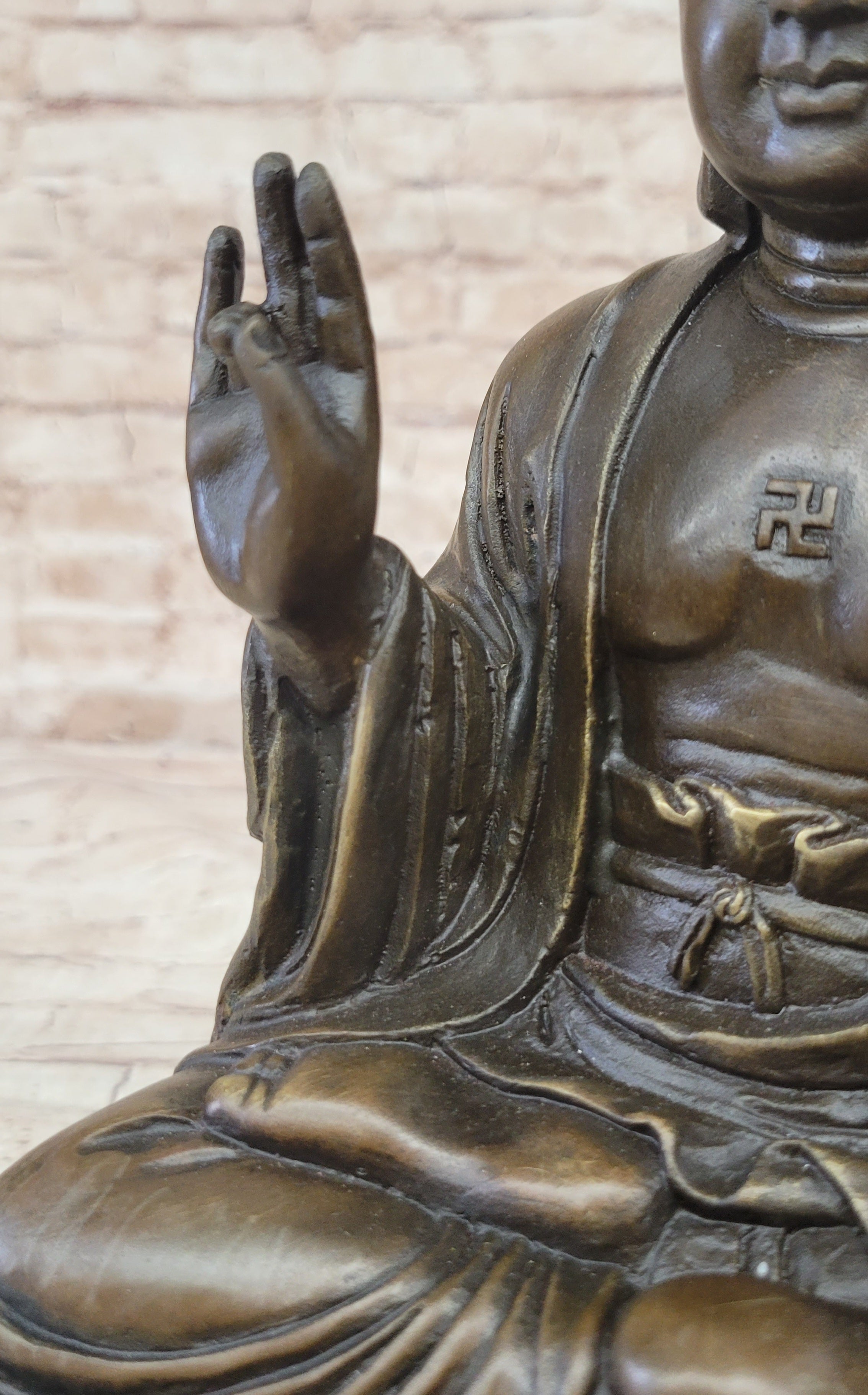 Meditating Shakyamuni Buddha Bronze Sculpture Art