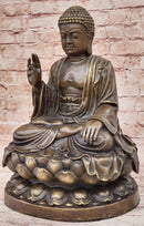 Meditating Shakyamuni Buddha Bronze Sculpture Art