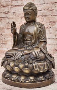 Meditating Shakyamuni Buddha Bronze Sculpture Art