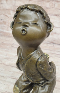 Milo Chinese Boy Bronze Sculpture Lost Wax Art