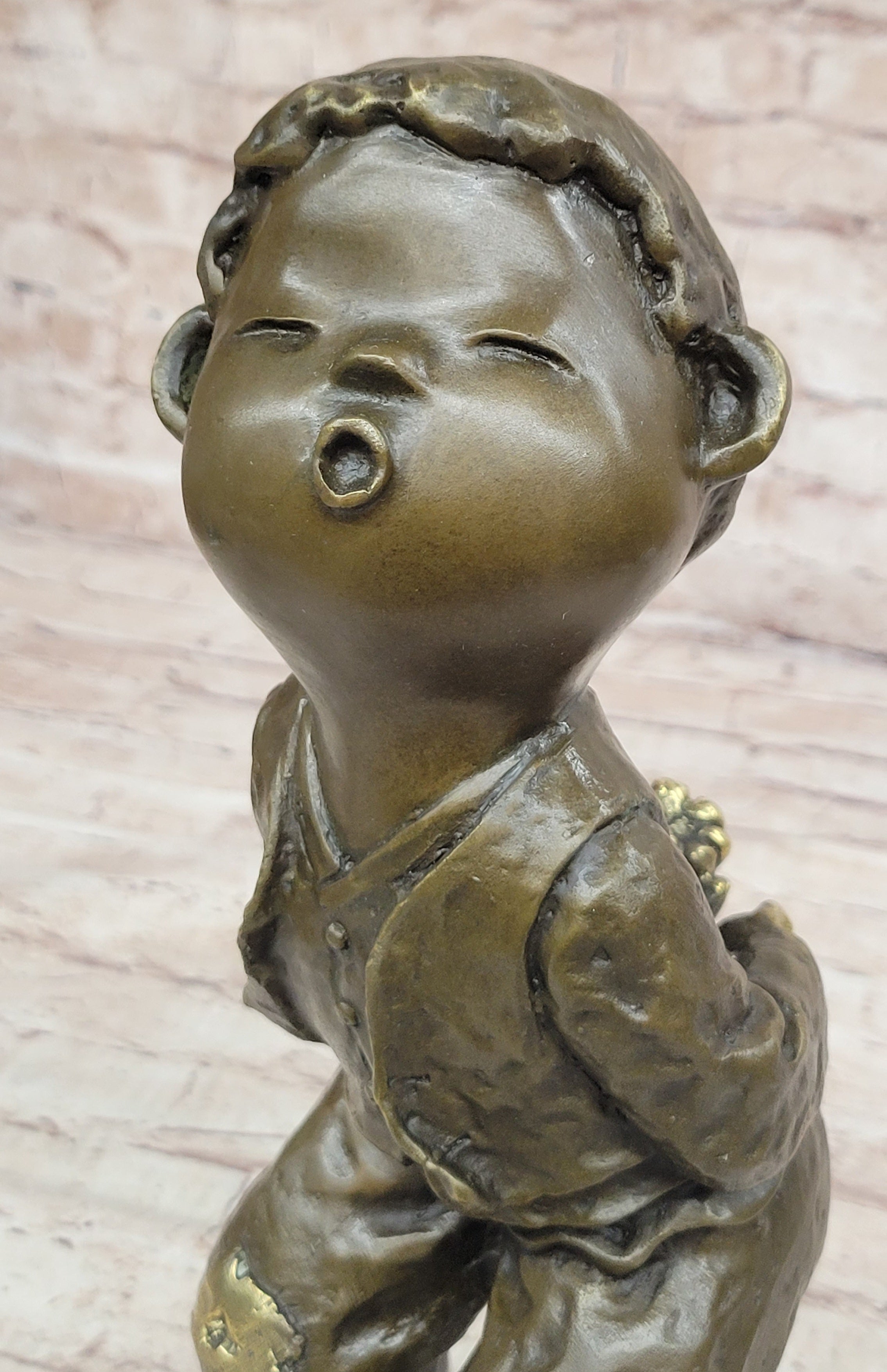 Milo Chinese Boy Bronze Sculpture Lost Wax Art