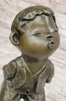 Milo Chinese Boy Bronze Sculpture Lost Wax Art