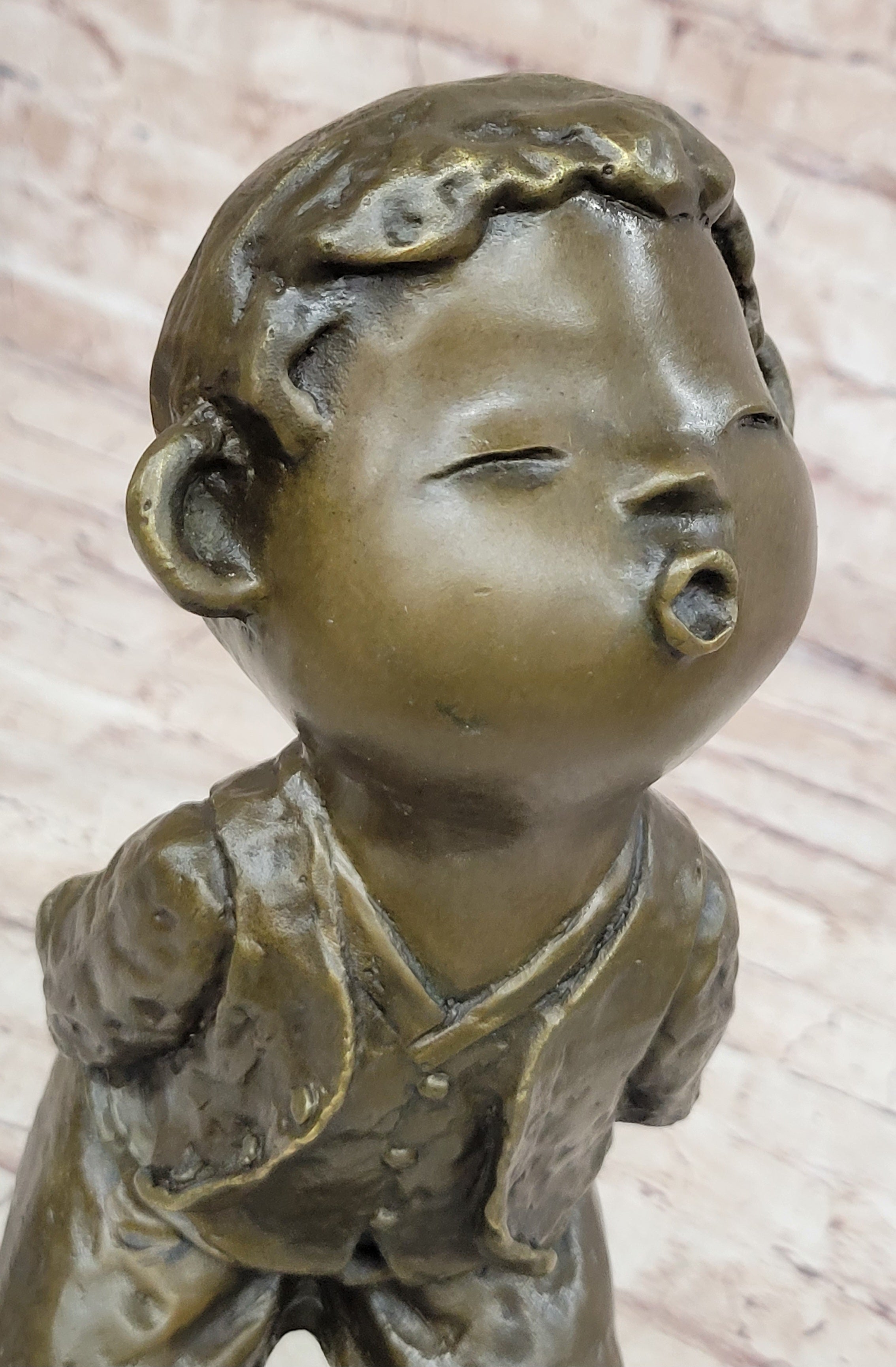 Milo Chinese Boy Bronze Sculpture Lost Wax Art