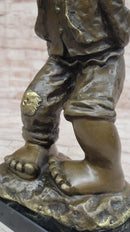 Milo Chinese Boy Bronze Sculpture Lost Wax Art