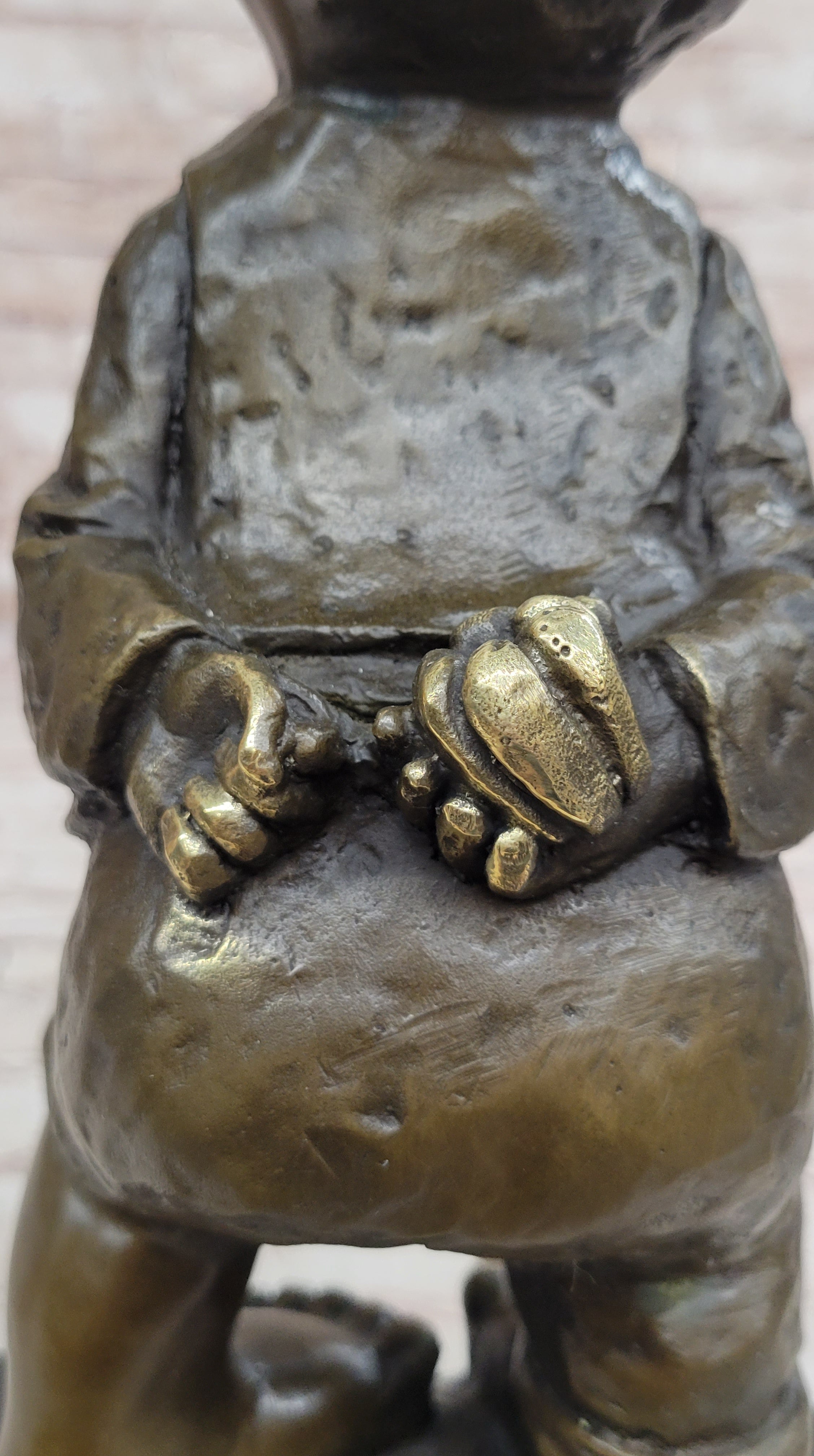 Milo Chinese Boy Bronze Sculpture Lost Wax Art