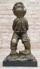 Milo Chinese Boy Bronze Sculpture Lost Wax Art