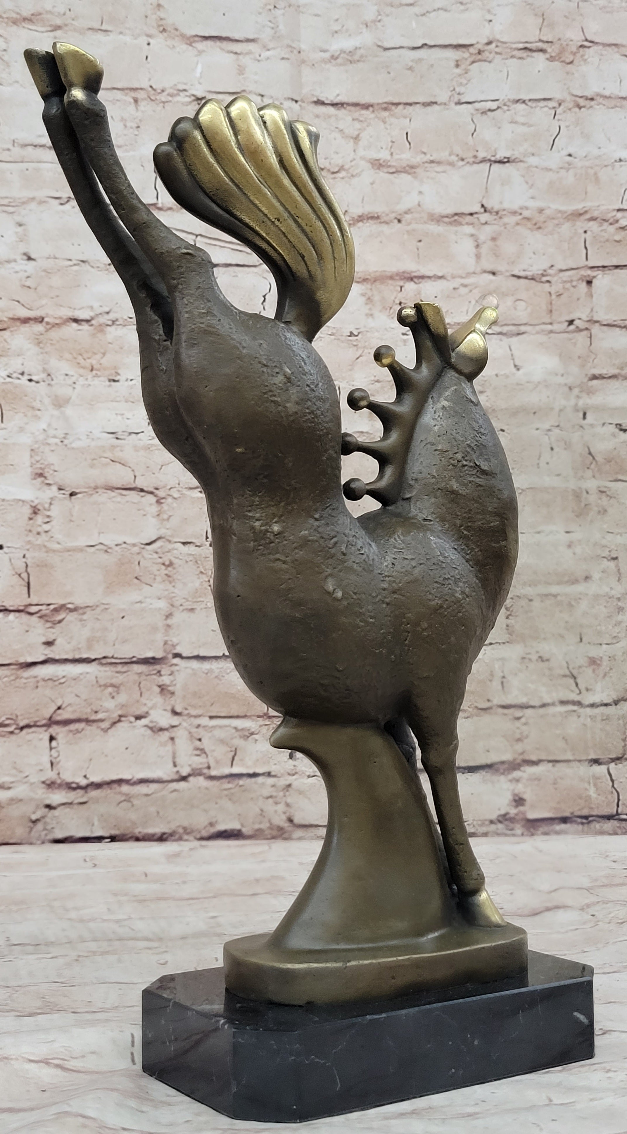Abstract Modern Art Bucking Chinese Tang Horse Bronze by Milo
