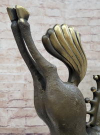 Abstract Modern Art Bucking Chinese Tang Horse Bronze by Milo
