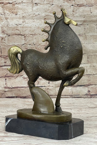 Abstract Surreal Horse Bronze Sculpture by Milo