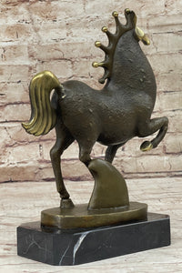 Abstract Surreal Horse Bronze Sculpture by Milo