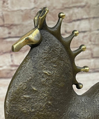Abstract Surreal Horse Bronze Sculpture by Milo