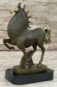 Abstract Surreal Horse Bronze Sculpture by Milo