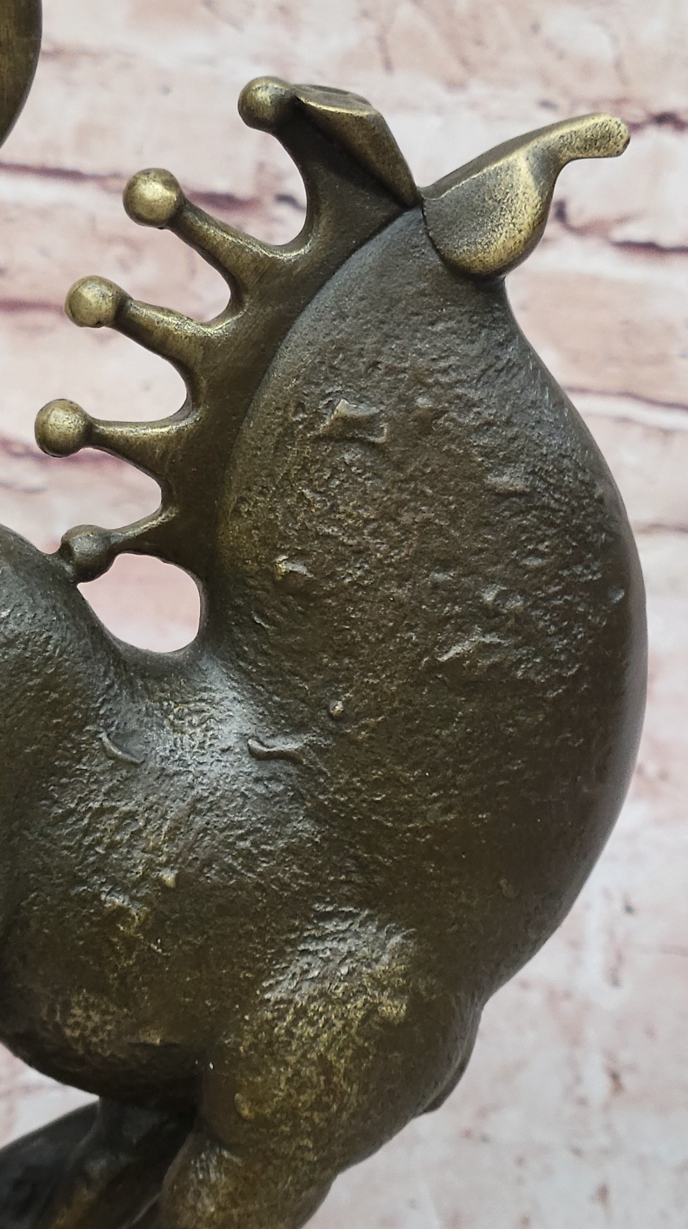 Rearing Horse Bronze Sculpture - Abstract Equestrian Wildlife Art