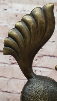 Rearing Horse Bronze Sculpture - Abstract Equestrian Wildlife Art