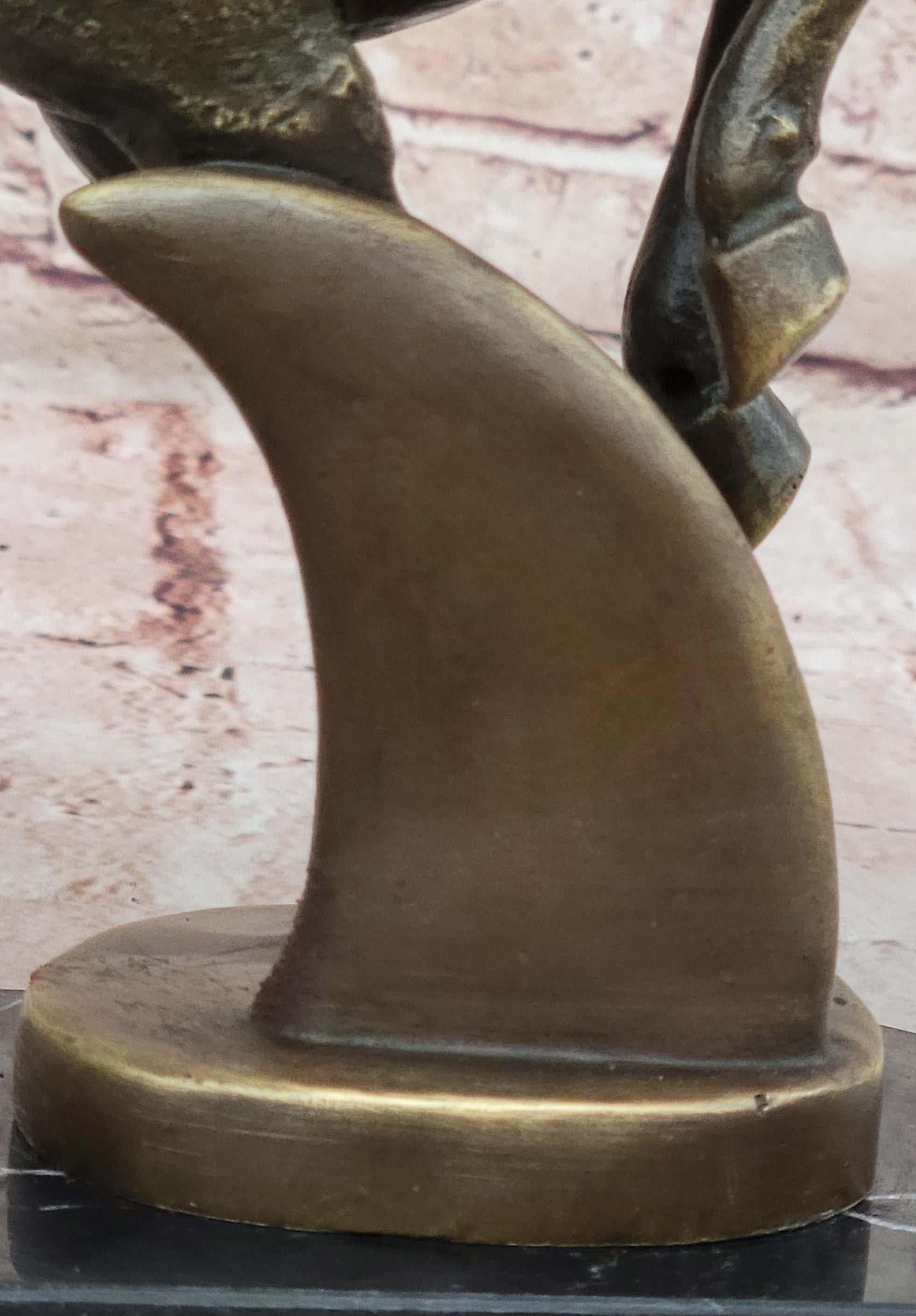 Rearing Horse Bronze Sculpture - Abstract Equestrian Wildlife Art