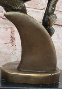 Rearing Horse Bronze Sculpture - Abstract Equestrian Wildlife Art