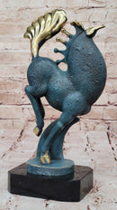 Rearing Horse Bronze Sculpture - Abstract Equestrian Art