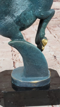 Rearing Horse Bronze Sculpture - Abstract Equestrian Art