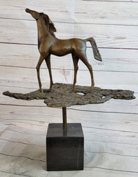Salvador Dali Abstract Horse Modern Artwork Bronze Sculpture