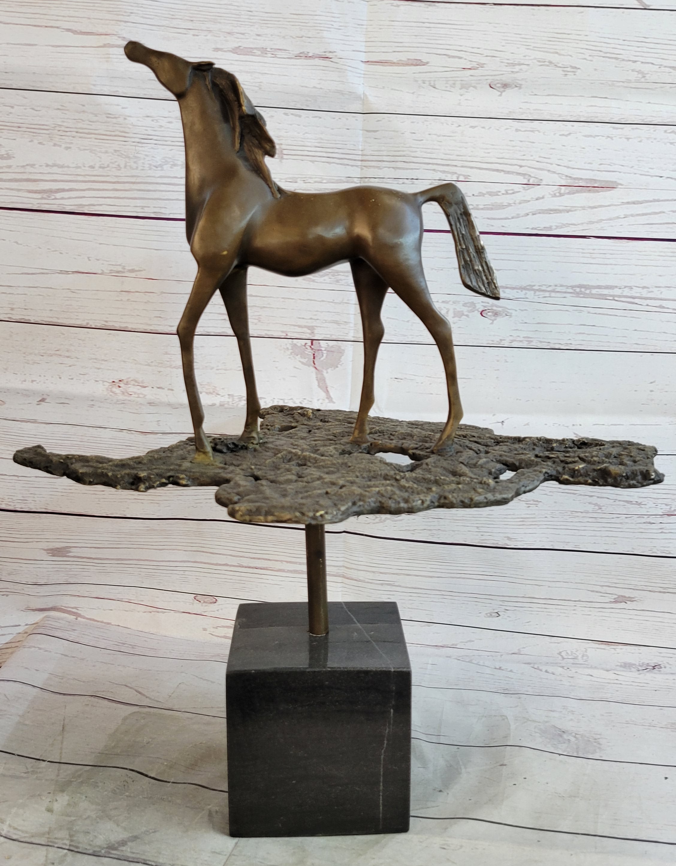 Salvador Dali Abstract Horse Modern Artwork Bronze Sculpture