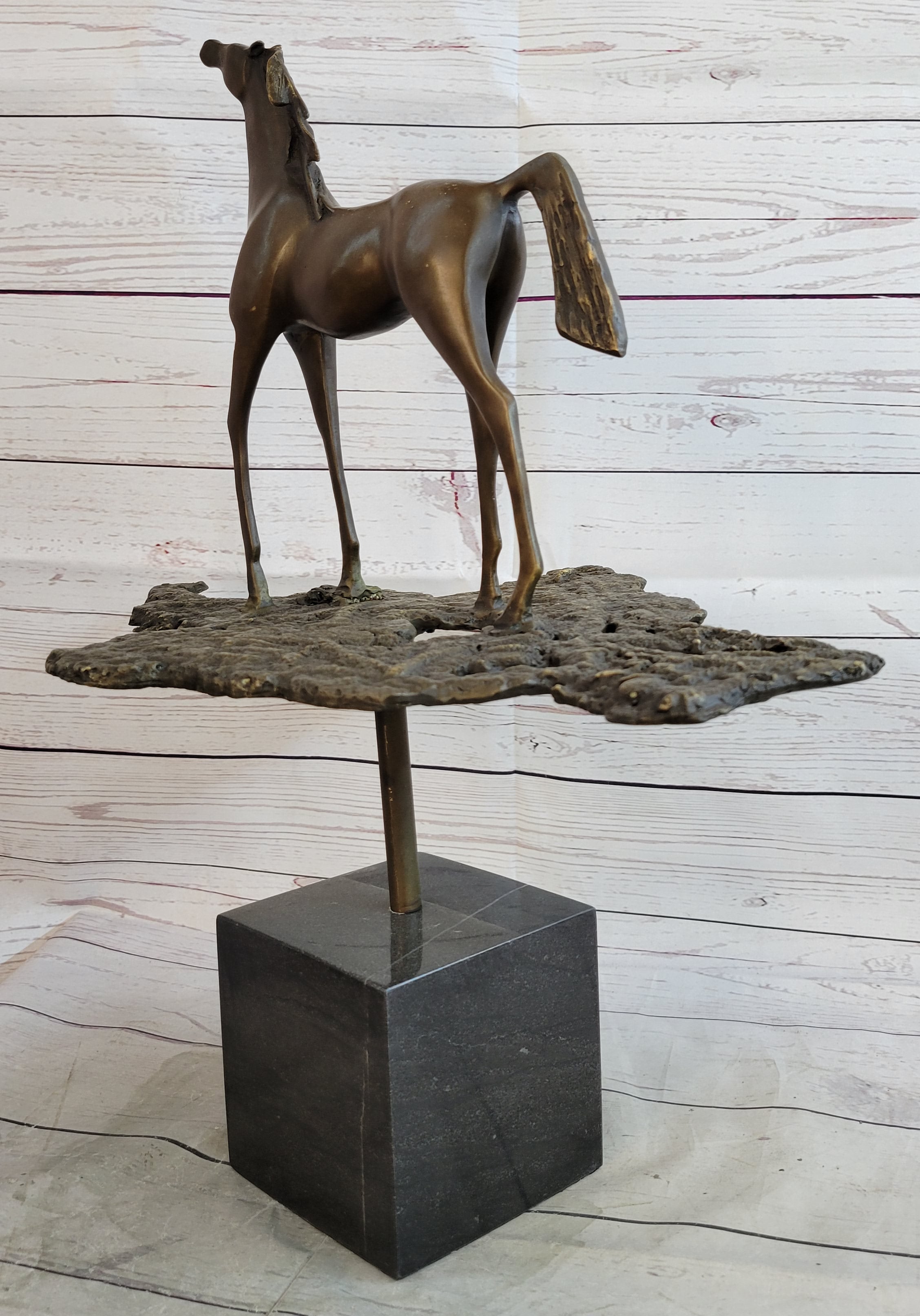 Salvador Dali Abstract Horse Modern Artwork Bronze Sculpture