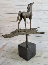 Salvador Dali Abstract Horse Modern Artwork Bronze Sculpture