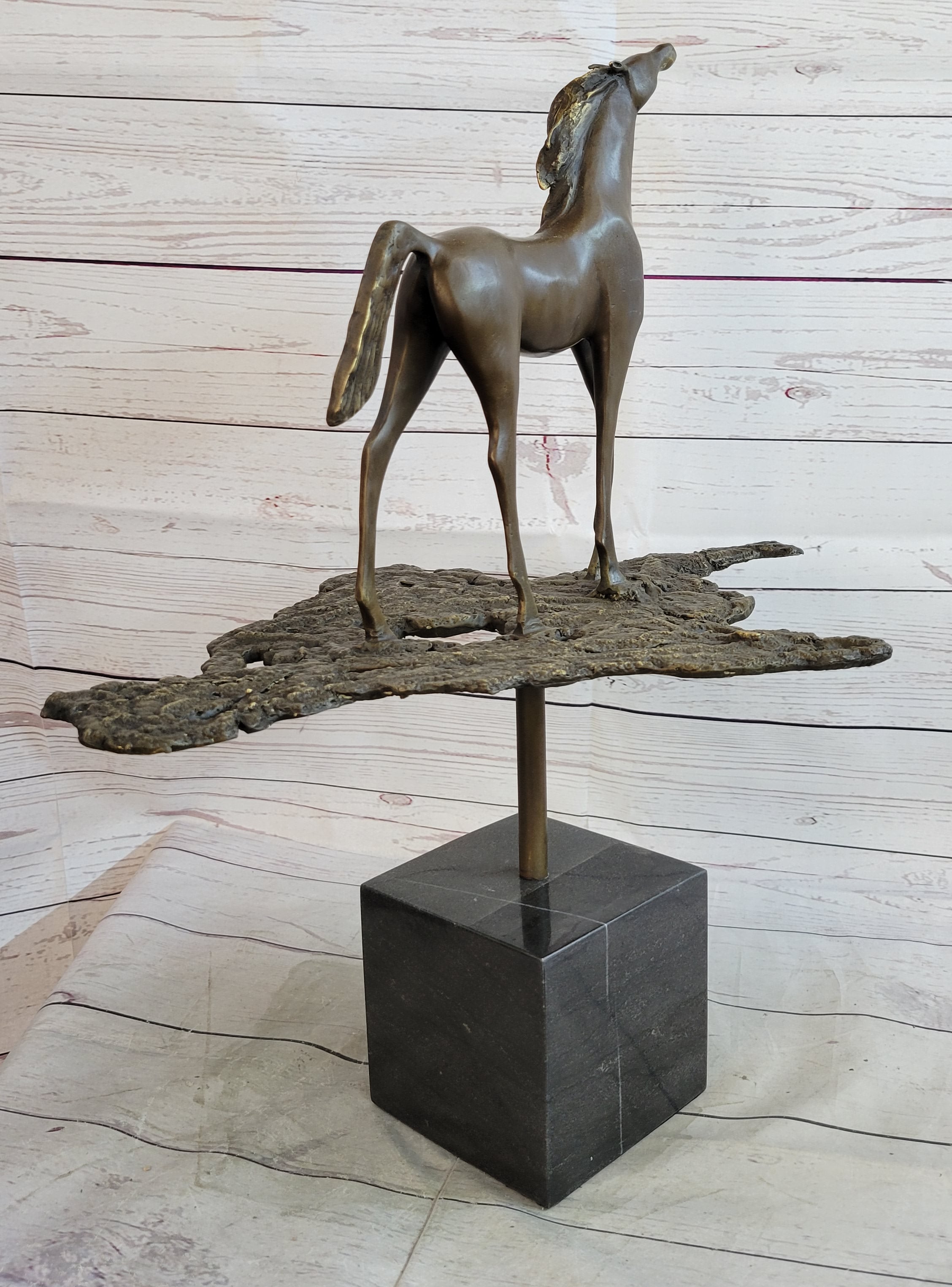 Salvador Dali Abstract Horse Modern Artwork Bronze Sculpture