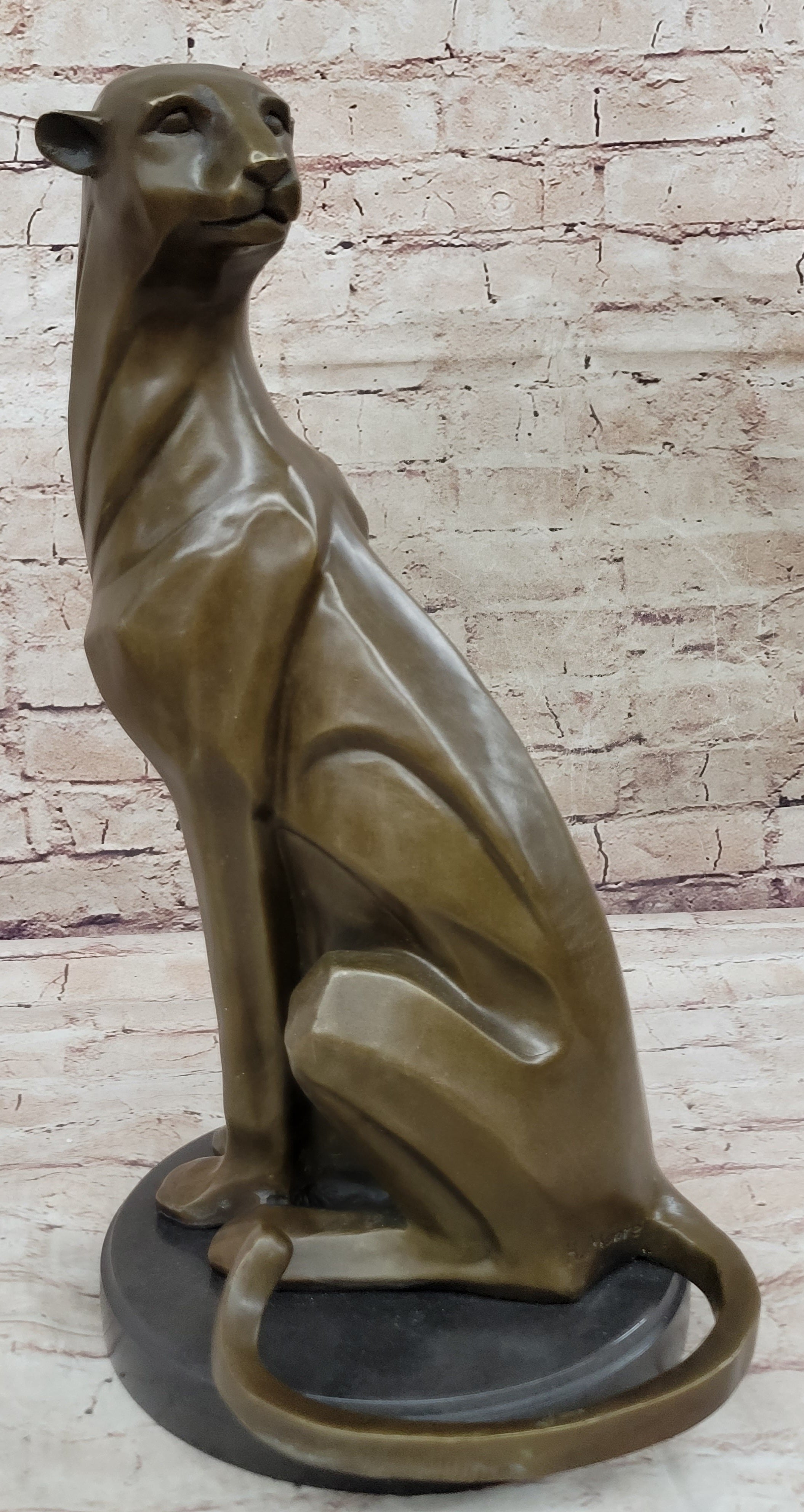 Extra Large Mountain Lion Bronze Sculpture by Henry Moore