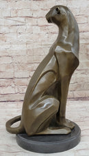 Extra Large Mountain Lion Bronze Sculpture by Henry Moore