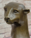 Extra Large Mountain Lion Bronze Sculpture by Henry Moore