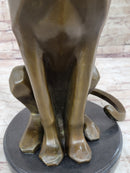 Extra Large Mountain Lion Bronze Sculpture by Henry Moore