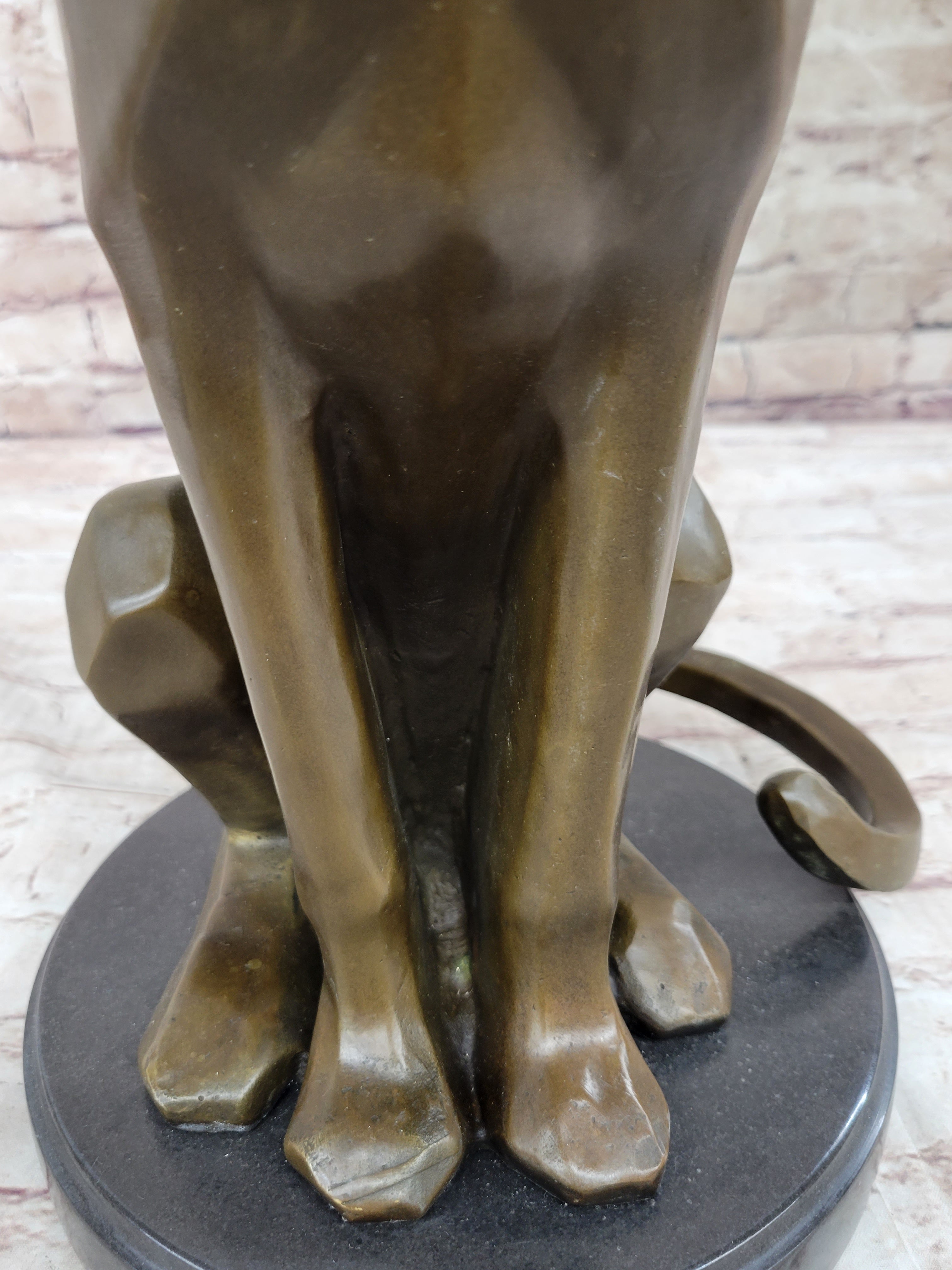 Extra Large Mountain Lion Bronze Sculpture by Henry Moore