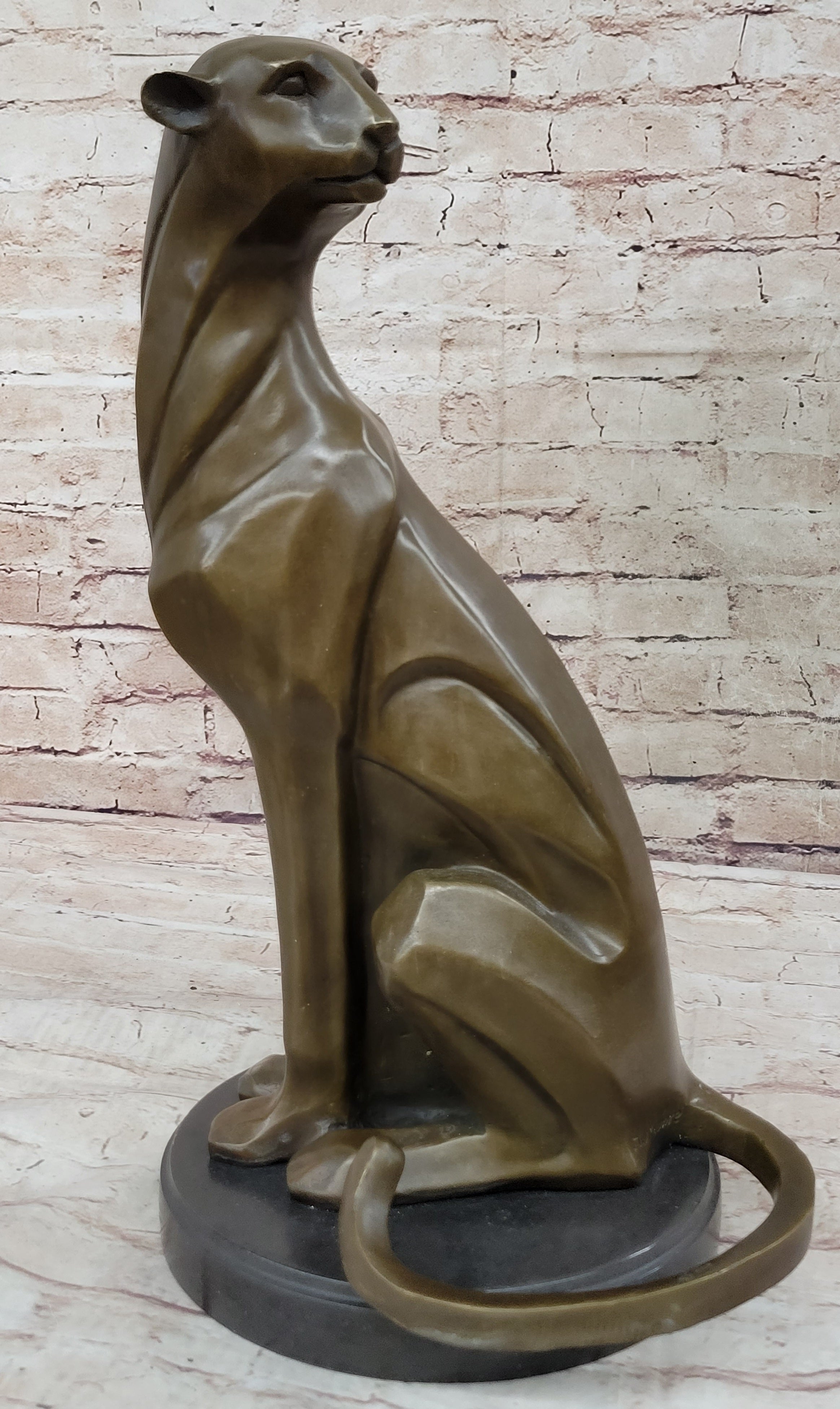Extra Large Mountain Lion Bronze Sculpture by Henry Moore