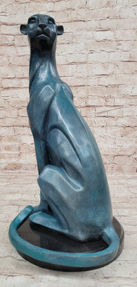Cougar Puma Mountain Lion Bronze Sculpture by Henry Moore