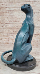 Cougar Puma Mountain Lion Bronze Sculpture by Henry Moore