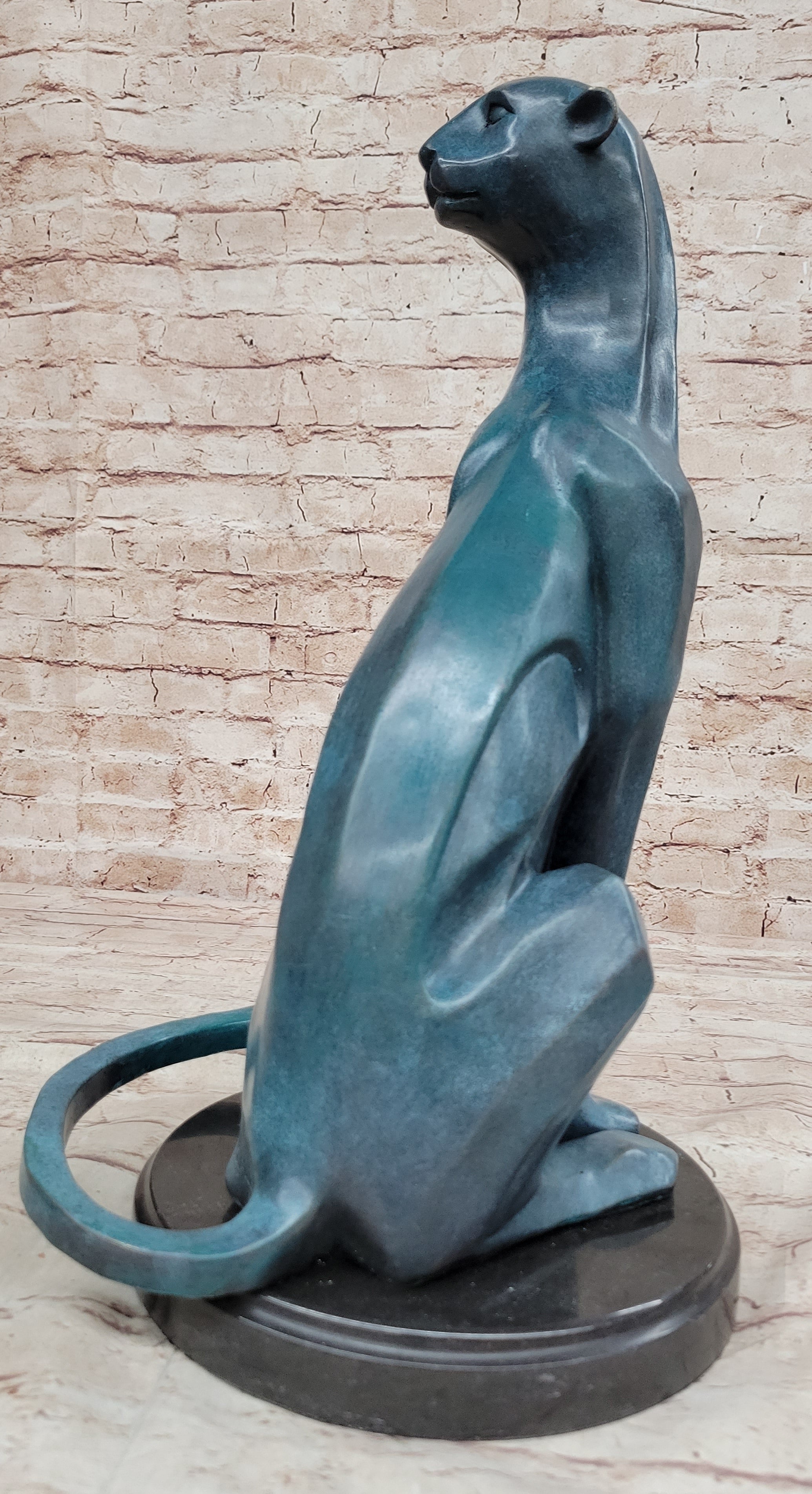 Cougar Puma Mountain Lion Bronze Sculpture by Henry Moore