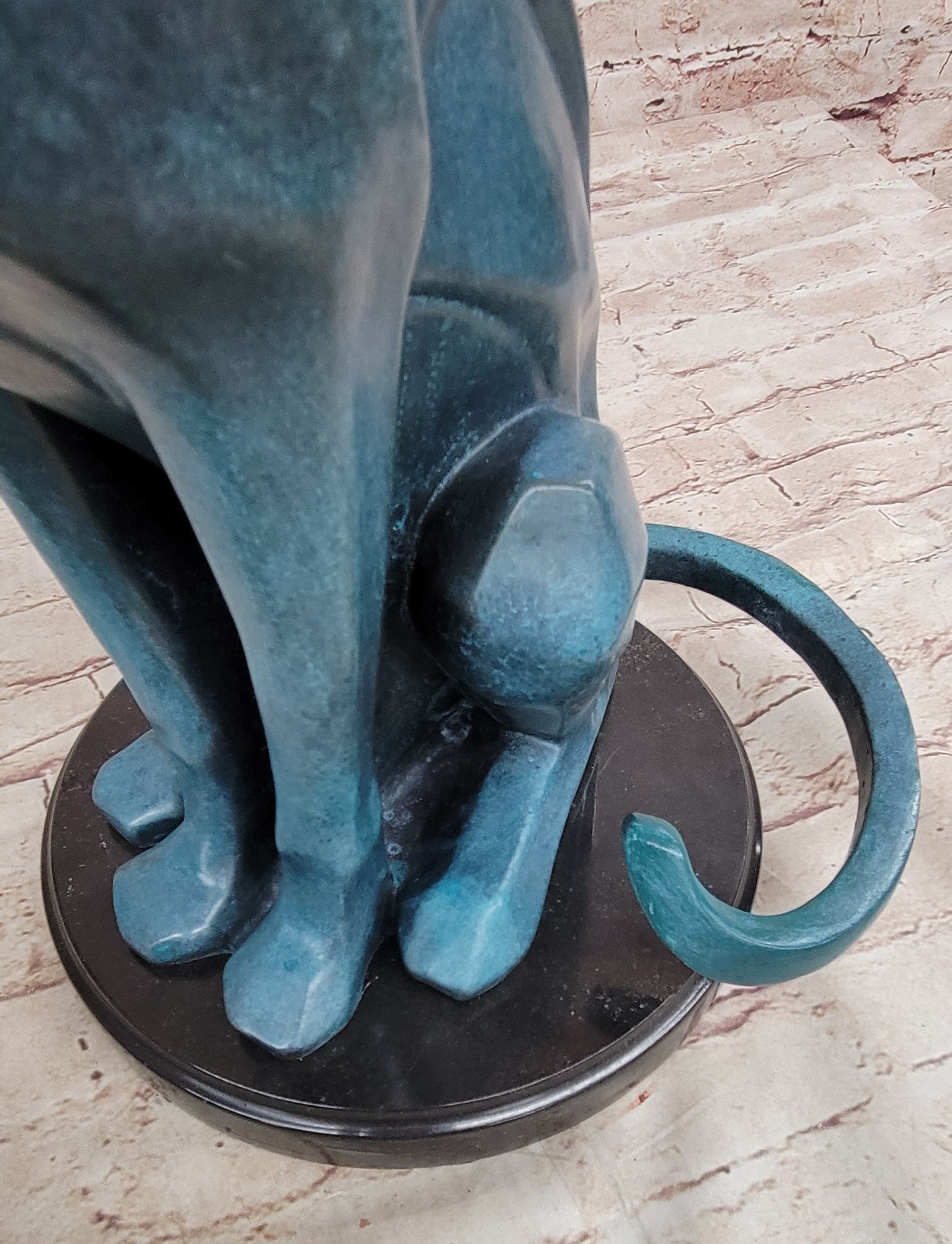 Cougar Puma Mountain Lion Bronze Sculpture by Henry Moore