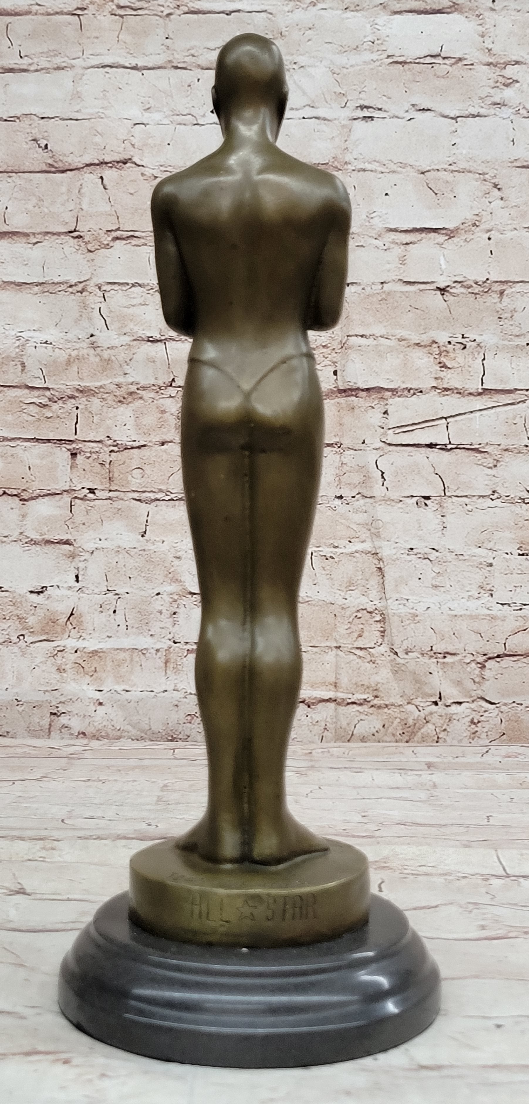 Real Bronze Academy Awards Oscar Trophy Movie Memorabilia