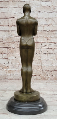 Real Bronze Academy Awards Oscar Trophy Movie Memorabilia