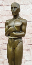 Real Bronze Academy Awards Oscar Trophy Movie Memorabilia