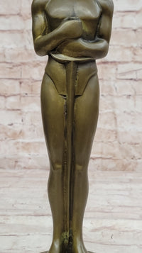 Real Bronze Academy Awards Oscar Trophy Movie Memorabilia