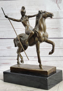 Hippolyta Amazon Warrior Princess Nude Girl on Horseback Bronze Statue Sculpture