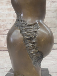 Abstract Modern Mother and Child by Botero Bronze Sculpture