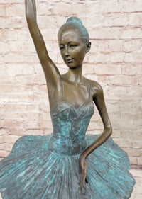 Hot Cast Bronze 4th Position Ballerina Ballet Dancer Sculpture