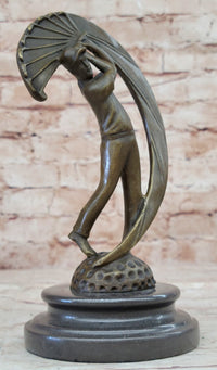 Male Figure Golf Celebration Trophy by Aldo Vitaleh