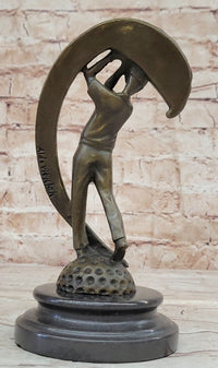 Male Figure Golf Celebration Trophy by Aldo Vitaleh