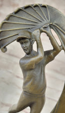 Male Figure Golf Celebration Trophy by Aldo Vitaleh