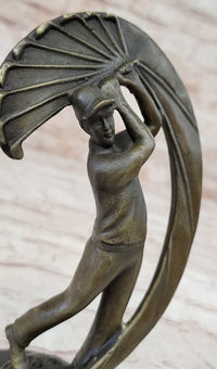 Male Figure Golf Celebration Trophy by Aldo Vitaleh